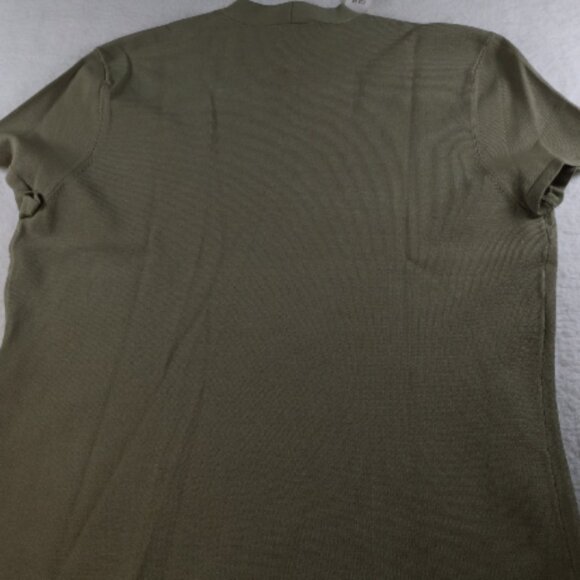 Talbots Maxi/Prairie Skirt (4) and Short Sleeve Shirt (M) Moss Green NWT - Picture 4 of 13